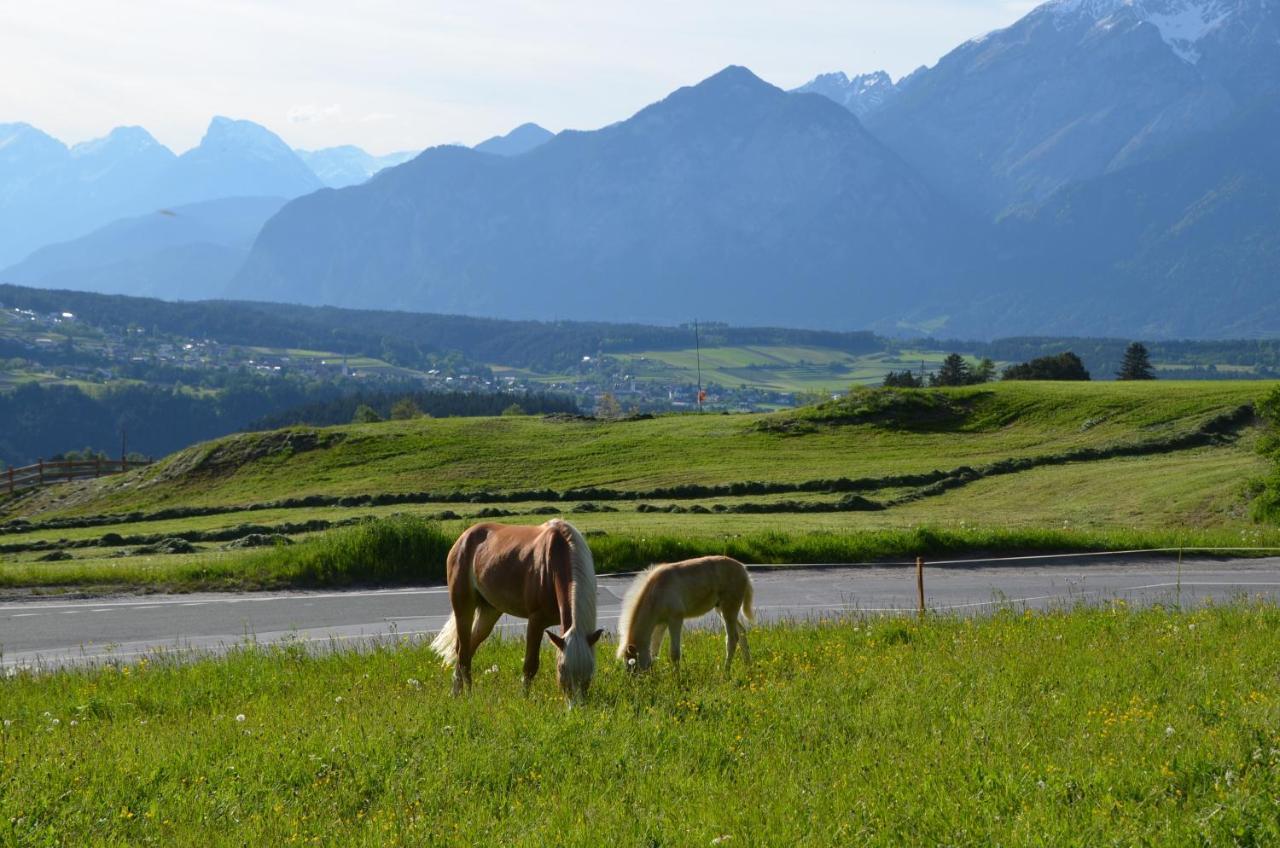 Apartment Wiesenhof - Natur & Weitblick Ueber Innsbruck - Ladestation Fuer Elektroautos Εξωτερικό φωτογραφία
